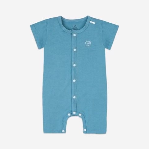 Bộ cài giữa ngắn tay BU Bambus - Blue (6-9m)