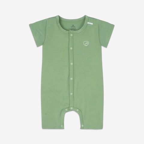 Bộ cài giữa ngắn tay BU Bambus - Green (6-9m)