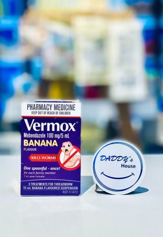 Siro tẩy giun Vermox - Banana từ 2 tuổi (15ml)