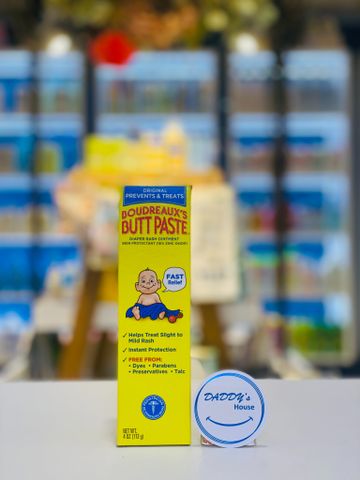 Kem ngăn ngừa hăm tã Boudreaux's Butt Paste - vàng (113g)
