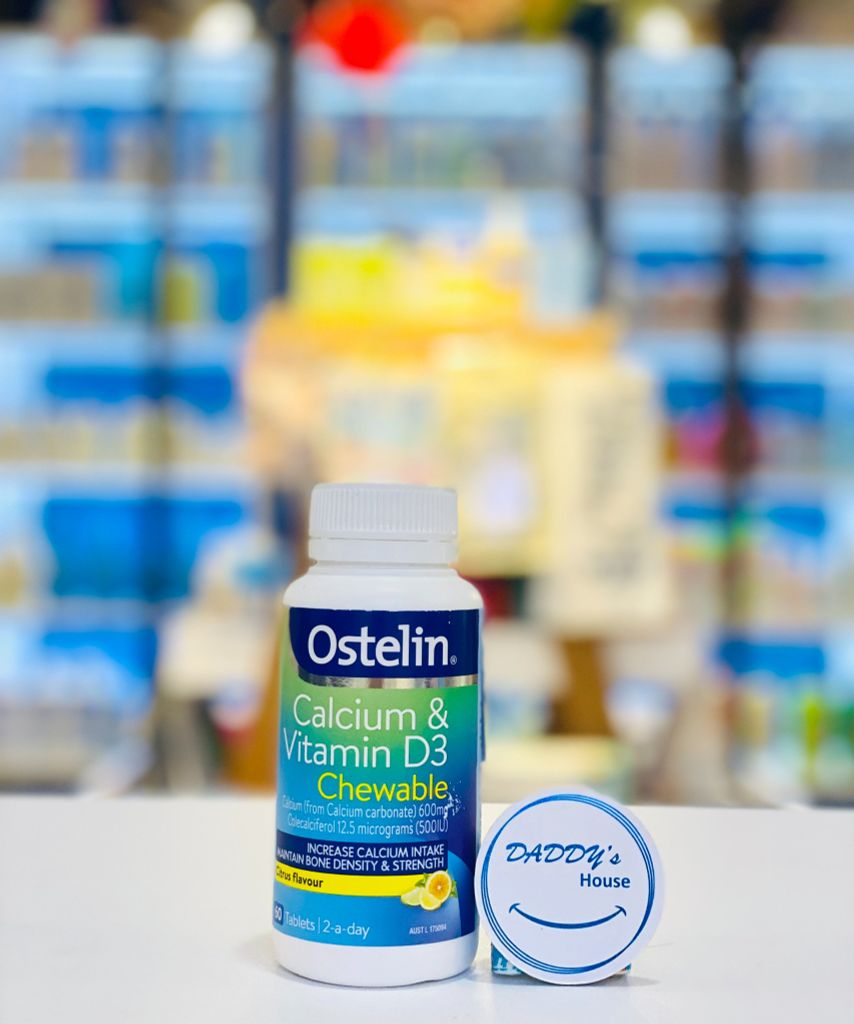 Ostelin Vitamin D & Calcium Chewable (60 viên) Daddy's House