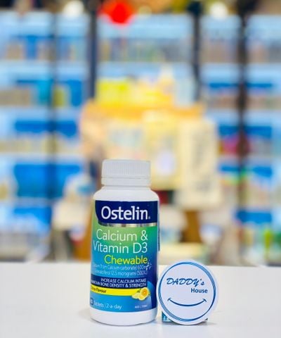 Vitamin D & Calcium Chewable Ostelin (60 viên)