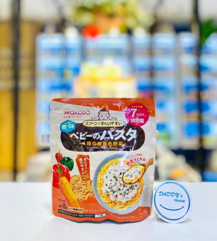Mì Pasta Wakodo cà chua, cà rốt, bí đỏ, ớt chuông 7th (115g)