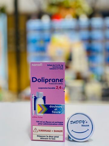Si rô giảm đau & hạ sốt có chứa Paracetamol Doliprane (100ml)