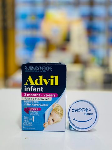 Siro giảm đau & hạ sốt Advil vị nho bé từ 3m - 2y (40ml)