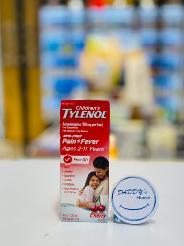 Siro Children's Tylenol giảm đau, hạ sốt từ 2 tuổi - Cherry (120ml)