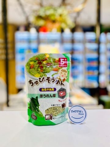 Mì Chubi somen vị cải bó xôi 5m+ (100g)