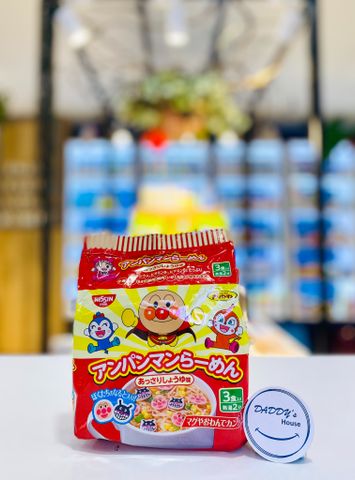 Mì Ramen Anpanman Nissin vị thịt (3 gói)