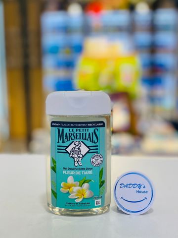 Gel tắm hữu cơ Le Petit Marseillais chiết xuất hoa Tiare (250ml)