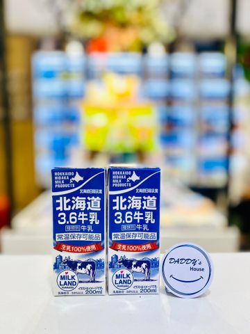 Sữa tươi nguyên chất Hokkaido (200ml)