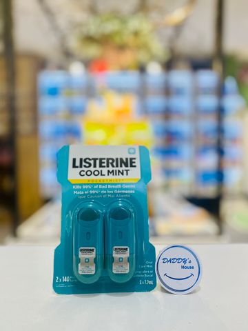 Nước xịt thơm miệng Listerine Pocketmist Cool Mint (2 x 7.7ml)