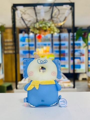 Gối bảo vệ cho bé tập ngồi Sasa (Voi xanh)