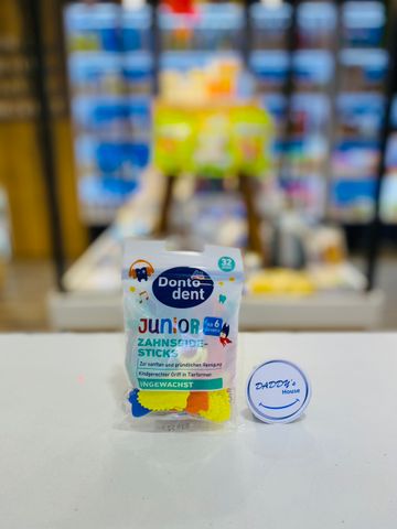 Que xỉa răng Dm Dontodent Junior nha khoa bé từ 6 tuổi (32 cái)