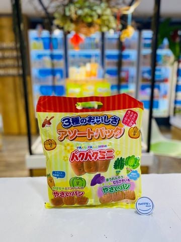 Bánh mì Kanemasu Seika mix 3 vị sữa, rau củ, cà rốt - bí đỏ (258g)