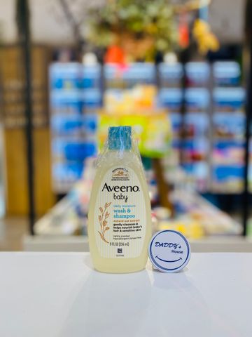 Sữa tắm & gội Aveeno Baby Daily Moisture - yến mạch (236ml)