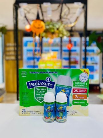 Sữa nước Pediasure Grow & Gain Fiber - USA thùng (24x220ml)