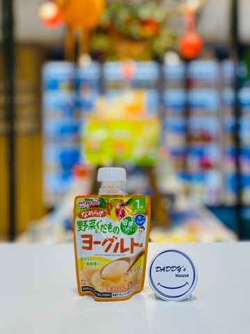 Nước uống thạch sữa chua ép 8 loại rau & 3 loại trái cây Wakodo - 12th (70g)