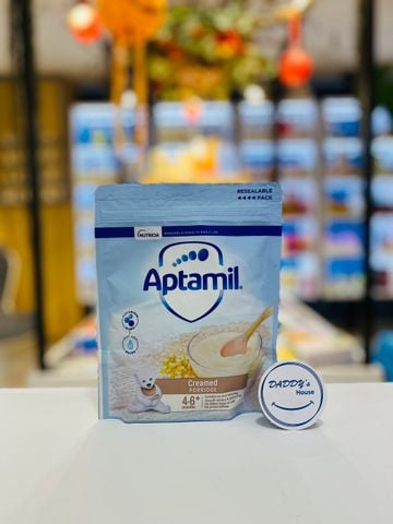 Bột ngũ cốc, cháo gạo sữa, ngô, Aptamil Baby - 4th - UK (125g)