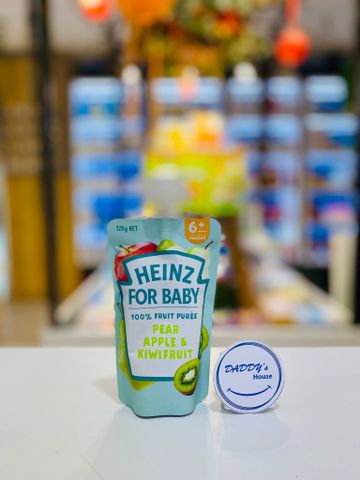 Lê, táo, kiwi nghiền Heinz For Baby từ 6 tháng - Aus (120g)