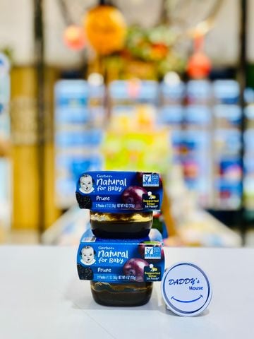 Mận đen nghiền Gerber Prune - 5 tháng - Usa ( 2x56g)