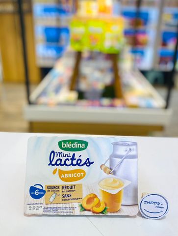 Sữa chua Bledina mini lactes - Abricot Mơ - 6th (6x55g)