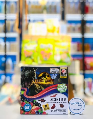 Kẹo dẻo trái cây khủng long Jurassic World Iddy Biddy (160g)