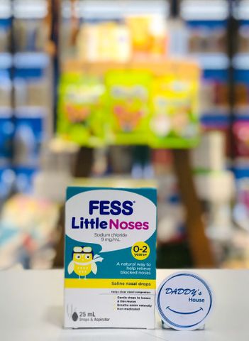 Thuốc nhỏ mũi nước muối + đồ hút mũi Fess Little Noses drops (25ml)