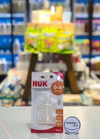 Bộ 2 Núm ty Nuk Silicone size S (0-6th)