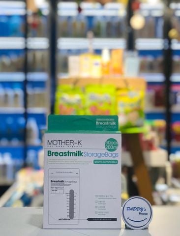 Túi trữ sữa cảm biến nhiệt Mother-K (30psc - 200ml)