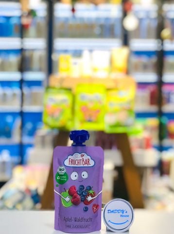 Táo, dâu, việt quất, mâm xôi hữu cơ Fruchtbar 6th (100g)