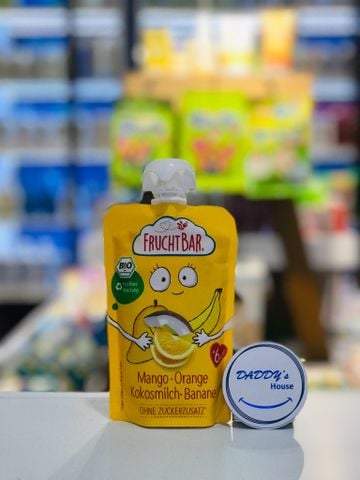 Xoài, cam, nước cốt dừa & chuối hữu cơ Fruchtbar 6th (100g)