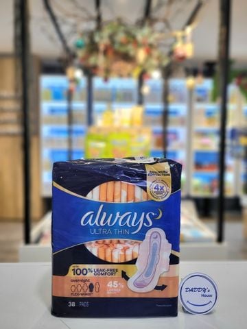 Băng vệ sinh Always Ultra Thin overnight (38 pads)