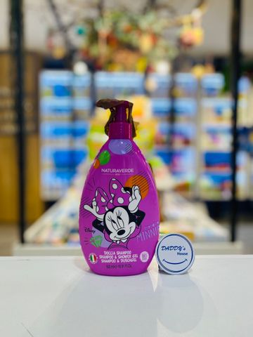 Sữa tắm & dầu gội hữu cơ Naturaverde Kids Disney Minnie - Ý (500ml)