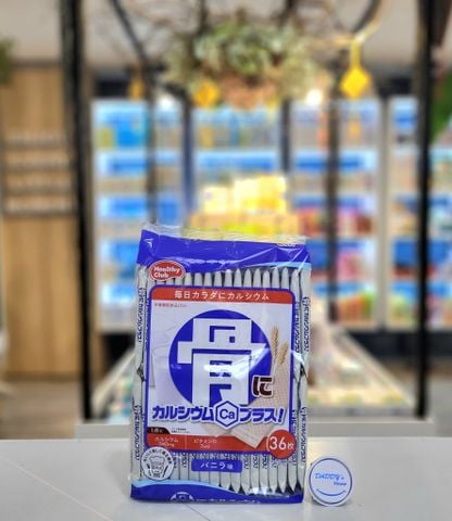 Bánh xốp Healthy Club bổ sung Canxi & vitamin D - Vani (36c)