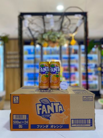 Nước ngọt có gas Fanta vị cam (24 lon x 500ml)