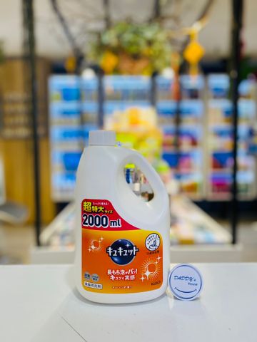 Nước rửa chén bát Kao - Hương cam (2000ml) CT