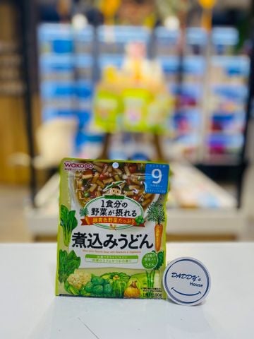 Mì udon miso soup với thịt viên & rau củ Wakodo 9th (100g)