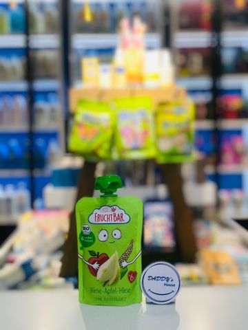 Lê, táo, hạt kê xay nhuyễn hữu cơ Fruchtbar 6th (100g)