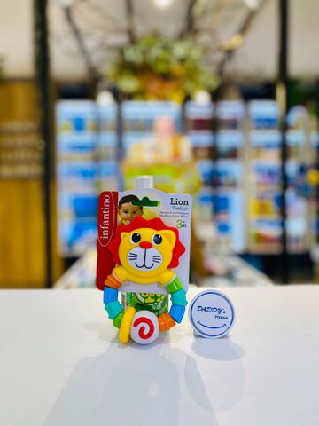 Gặm nướu hình chú sư tử - Lion Teether Infantino (3th)