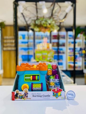 Đồ chơi khám phá hình khối lâu đài Activity Shape Sorting Castle Infantino (12th)