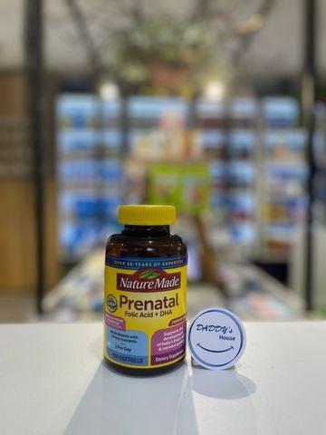 Viên uống vitamin Mẹ bầu Nature Made Prenatal Folic + DHA (100v)