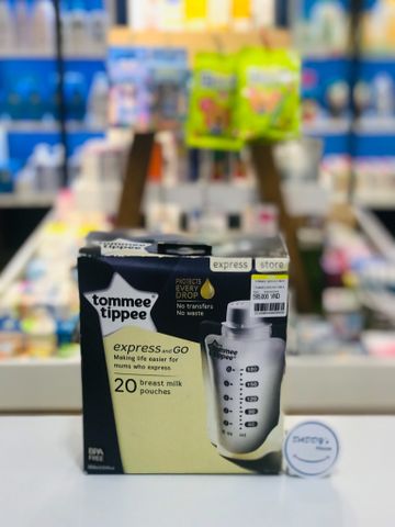 Túi trữ sữa có nắp Tommee Tippee 180ml (hộp 20 túi)