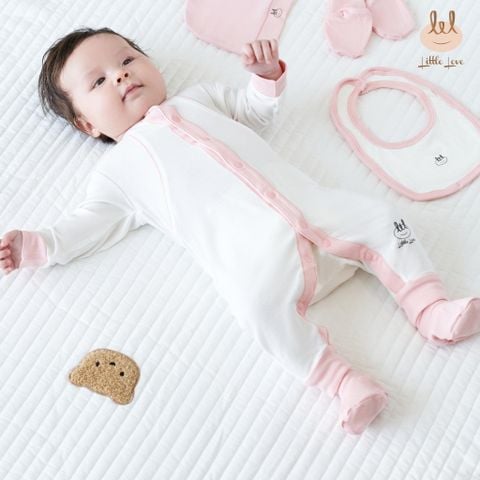 Set quà tặng sơ sinh Peptit Little Love - Màu hồng (0th - 3th)