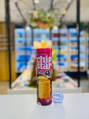 Snack khoai tây Chip star vị mận Umeboshi (105g)