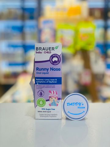 Siro hỗ trợ trị sổ mũi Brauer Baby & Child Runny Nose - 6th (100ml)