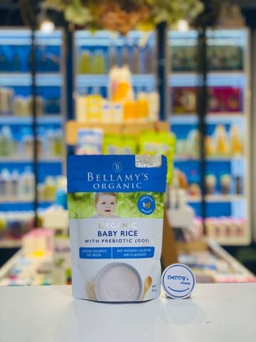 Bột gạo hữu cơ Bellamy's Organic có prebiotic Gos - 4 tháng (125g)