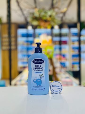 Dầu gội & sữa tắm Bubchen với lô hội và protein lúa mì da nhạy cảm (400 ml) - NK