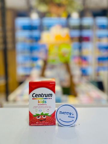 Kẹo nhai bổ sung Vitamin tổng hợp Centrum Kids Multi từ 4 tuổi - Dâu (60v)