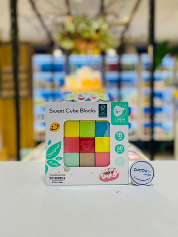 Đồ chơi gỗ xếp hình Sweet Cube Blocks Classic World (18 tháng)