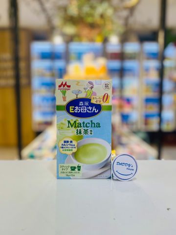 Sữa dinh dưỡng cho mẹ hương vị trà xanh Morinaga E-Mom - NK (18gx12gói)